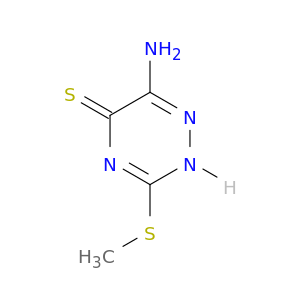 1,2,4-Triazine-5(2H)-thione, 6-amino-3-(methylthio)-