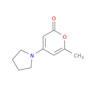 2H-Pyran-2-one, 6-methyl-4-(1-pyrrolidinyl)-