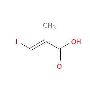 2-Propenoic acid, 3-iodo-2-methyl-, (2E)-
