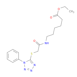 ETHYL 6-((((1-PHENYL-1H-TETRAZOL-5-YL)THIO)ACETYL)AMINO)HEXANOATE