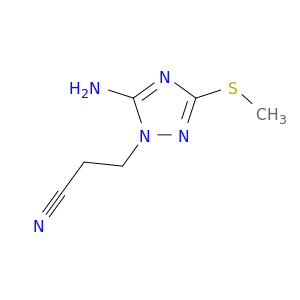 1H-1,2,4-Triazole-1-propanenitrile, 5-amino-3-(methylthio)-