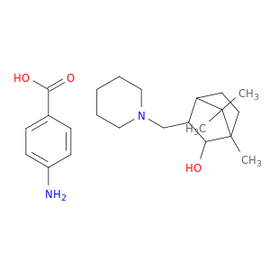Bicyclo[2.2.1]heptan-2-ol,1,7,7-trimethyl-3-(1-piperidinylmethyl)-, 2-(4-aminobenzoate)