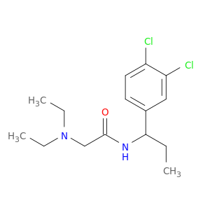 N-[1-(3,4-DICHLOROPHENYL)PROPYL]-2-DIETHYLAMINO-ACETAMIDE