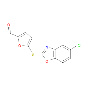 2-Furancarboxaldehyde, 5-[(5-chloro-2-benzoxazolyl)thio]-