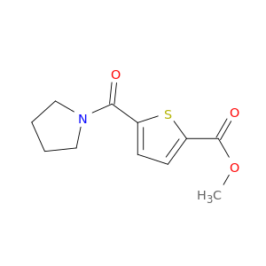 2-Thiophenecarboxylic acid, 5-(1-pyrrolidinylcarbonyl)-, methyl ester