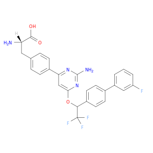 L-苯丙氨酸,4 [ 2-AMINO-6 -(3 - [ 2,2,2 -三氟-1 -氟[ 1,1'-联苯-4-乙氧基])] - 4-PYRIMIDINYL ]—