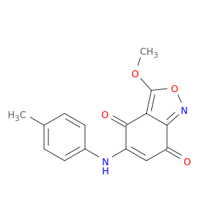 2,1-Benzisoxazole-4,7-dione, 3-methoxy-5-[(4-methylphenyl)amino]-