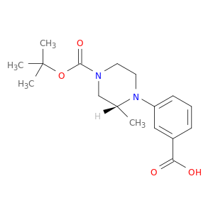 (R)-1-(3-CARBOXYPHENYL)-2-METHYL-4-BOC PIPERAZINE