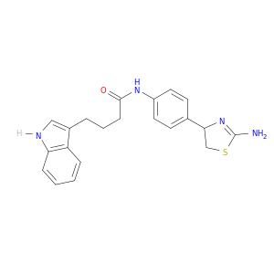1H-Indole-3-butanamide,N-[4-(2-amino-4,5-dihydro-4-thiazolyl)phenyl]-