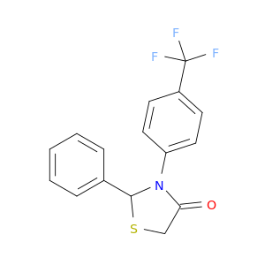 4-Thiazolidinone, 2-phenyl-3-[4-(trifluoromethyl)phenyl]-