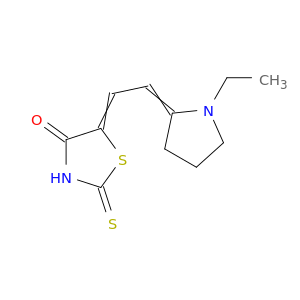 4-Thiazolidinone, 5-[(1-ethyl-2-pyrrolidinylidene)ethylidene]-2-thioxo-