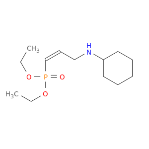 Phosphonic acid, [(1Z)-3-(cyclohexylamino)-1-propenyl]-, diethyl ester