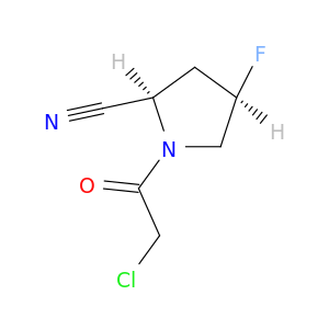 2-Pyrrolidinecarbonitrile, 1-(chloroacetyl)-4-fluoro-, (2R,4R)-