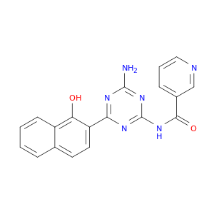 N-(4-AMINO-6-(1-HYDROXY-2-NAPHTHALENYL)-1,3,5-TRIAZIN-2-YL)NICOTINAMIDE