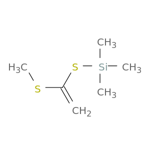 Silane, trimethyl[[1-(methylthio)ethenyl]thio]-