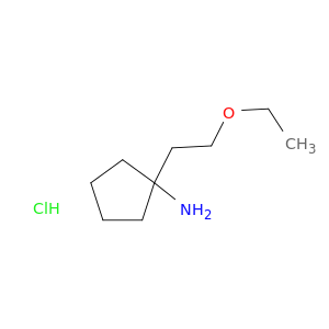 1-(2-ethoxyethyl)cyclopentan-1-amine hydrochloride