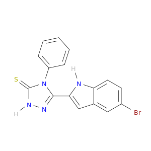 3H-1,2,4-Triazole-3-thione,5-(5-bromo-1H-indol-2-yl)-2,4-dihydro-4-phenyl-