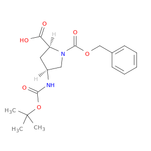 (2S,4S)-4-叔丁氧基羰基氨基吡咯烷-1,2-二羧酸 1-苄酯