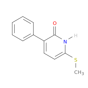 2(1H)-Pyridinone, 6-(methylthio)-3-phenyl-
