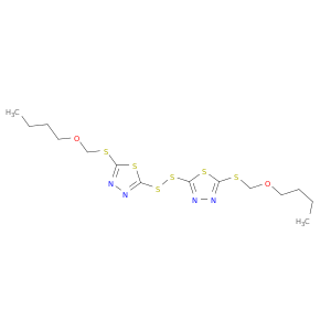 1,3,4-Thiadiazole, 2,2'-dithiobis[5-[(butoxymethyl)thio]-