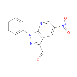1H-Pyrazolo[3,4-b]pyridine-3-carboxaldehyde, 5-nitro-1-phenyl-