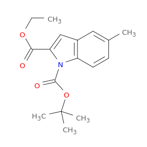 5-甲基-1H-吲哚-1,2-二甲酸 1-叔丁酯 2-乙酯