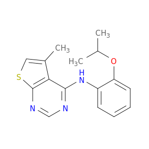 Thieno[2,3-d]pyrimidin-4-amine, 5-methyl-N-[2-(1-methylethoxy)phenyl]-