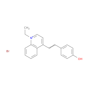 Quinolinium, 1-ethyl-4-[2-(4-hydroxyphenyl)ethenyl]-, bromide