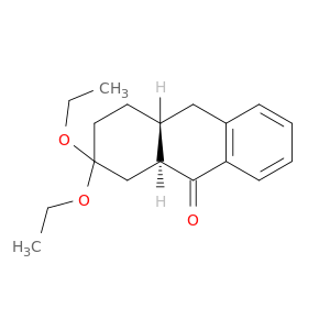 9(2H)-Anthracenone, 2,2-diethoxy-1,3,4,4a,9a,10-hexahydro-, trans-