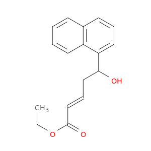 2-Pentenoic acid, 5-hydroxy-5-(1-naphthalenyl)-, ethyl ester, (2E)-