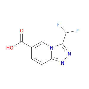 3-(Difluoromethyl)-[1,2,4]triazolo[4,3-a]pyridine-6-carboxylic Acid