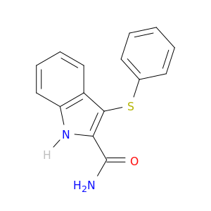 1H-Indole-2-carboxamide, 3-(phenylthio)-