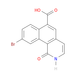 Benz[h]isoquinoline-6-carboxylic acid, 9-bromo-1,2-dihydro-1-oxo-