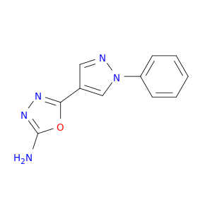 5-(1-Phenyl-1H-pyrazol-4-yl)-1,3,4-oxadiazol-2-amine