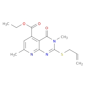 Pyrido[2,3-d]pyrimidine-5-carboxylicacid, 3,4-dihydro-3,7-dimethyl-4-oxo-2-(2-propen-1-ylthio)-, ethyl ester