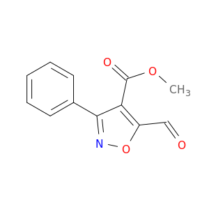 4-Isoxazolecarboxylic acid, 5-formyl-3-phenyl-, methyl ester