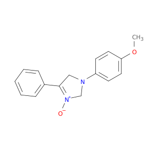 1H-Imidazole, 2,5-dihydro-1-(4-methoxyphenyl)-4-phenyl-, 3-oxide