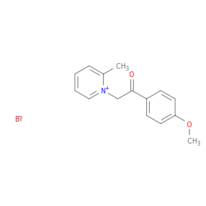 Pyridinium, 1-[2-(4-methoxyphenyl)-2-oxoethyl]-2-methyl-, bromide