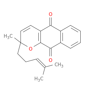 2H-Naphtho[2,3-b]pyran-5,10-dione, 2-methyl-2-(4-methyl-3-pentenyl)-