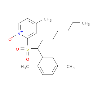 Pyridine, 2-[[1-(2,5-dimethylphenyl)heptyl]sulfonyl]-4-methyl-, 1-oxide