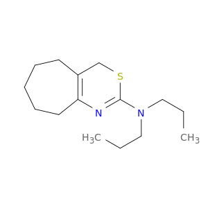 Cyclohepta[d][1,3]thiazin-2-amine, 4,5,6,7,8,9-hexahydro-N,N-dipropyl-