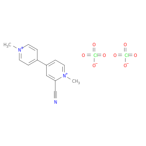 4,4'-Bipyridinium, 2-cyano-1,1'-dimethyl-, diperchlorate