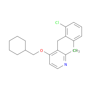Pyridine, 4-(cyclohexylmethoxy)-3-[(2,6-dichlorophenyl)methyl]-2-methyl-