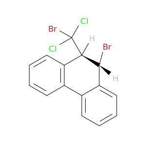 Phenanthrene, 9-bromo-10-(bromodichloromethyl)-9,10-dihydro-, trans-