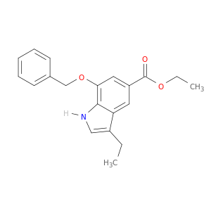 1H-Indole-5-carboxylic acid, 3-ethyl-7-(phenylmethoxy)-, ethyl ester