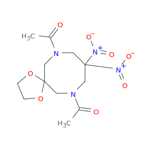 1,4-Dioxa-7,11-diazaspiro[4.7]dodecane, 7,11-diacetyl-9,9-dinitro-