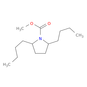 1-Pyrrolidinecarboxylic acid, 2,5-dibutyl-, methyl ester