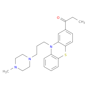 1-PROPANONE, 1-(10-(3-(4-METHYL-1-PIPERAZINYL)PROPYL)PHENOTHIAZIN-2-YL)-