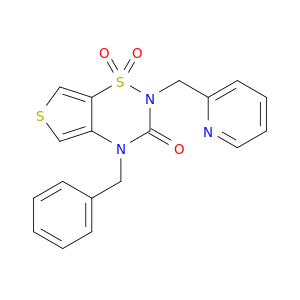 4-benzyl-2-(pyridin-2-ylmethyl)-2h-thieno[3,4-e][1,2,4]thiadiazin-3(4h)-one 1,1-dioxide
