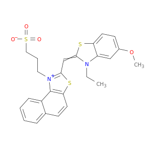 萘[1,2-D]噻唑鎓,2-[(3-乙基-5-甲氧基-2(3H)-苯甲酸苄基二甲苯)甲基]-1-(3-磺基丙烯)-,内盐